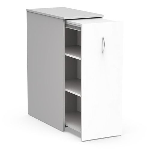 Melamine office unit - ATL.PD - Nautilus SA - PVC / 1-drawer / on casters