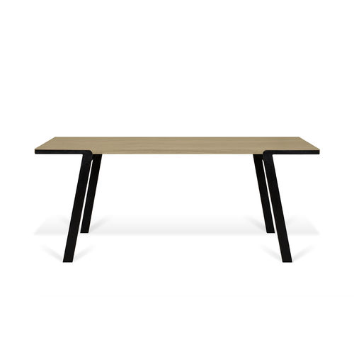 Contemporary dining table - DRIFT - TEMAHOME - oak / walnut / wood veneer