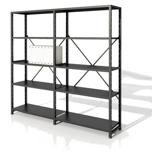 Free-standing bookcase - ENCAIXE - Iduna S.A. - contemporary / commercial / metal