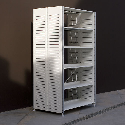 Contemporary magazine rack - BÍBLI-CA - Iduna S.A. - commercial / wooden / white