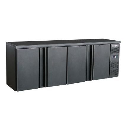 Commercial refrigerated counter - BC 4100 - SARO - 4 doors / black