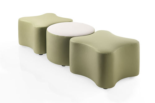 Contemporary pouf - K2 - KASTEL srl - fabric / modular