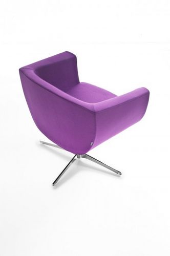 Contemporary chair - KOPPA - KASTEL srl - fabric / metal base / upholstered