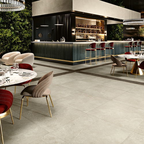 Porcelain stoneware tile - PURE STONE - MARGRES - natural finish / semi-gloss / indoor