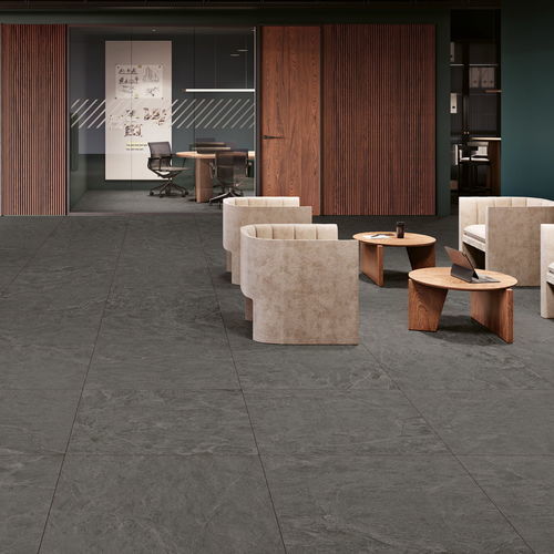 Porcelain stoneware tile - THUNDER  - MARGRES - matte / structure / indoor
