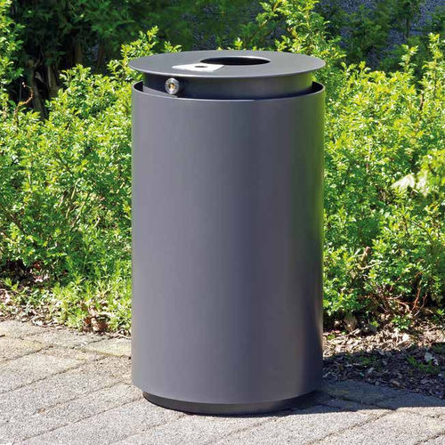 Round trash can - Urbanis - Gem. Westeifel Werke GmbH - public / galvanised steel / powder-coated steel