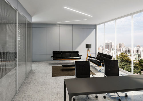 Removable partition - K3 - NEWFORM Ufficio - laminate / metal / commercial