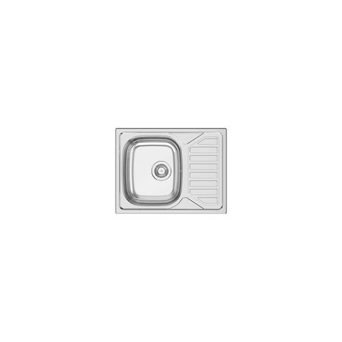 Single-bowl kitchen sink - OKIO LINE 65 - RODI HOME – kitchen sinks and accessories - with drainboard / stainless steel / polished stainless steel