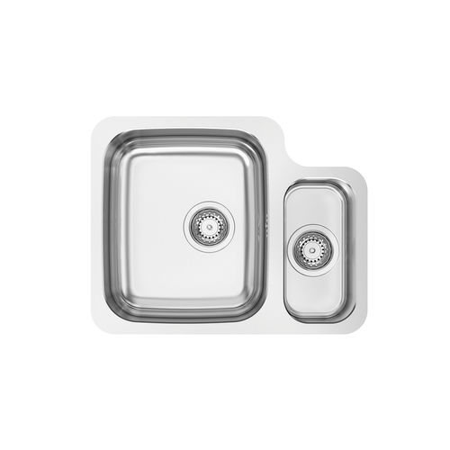 Double kitchen sink - DUO 60 - RODI HOME – kitchen sinks and accessories - without drainboard / polished stainless steel / undermount