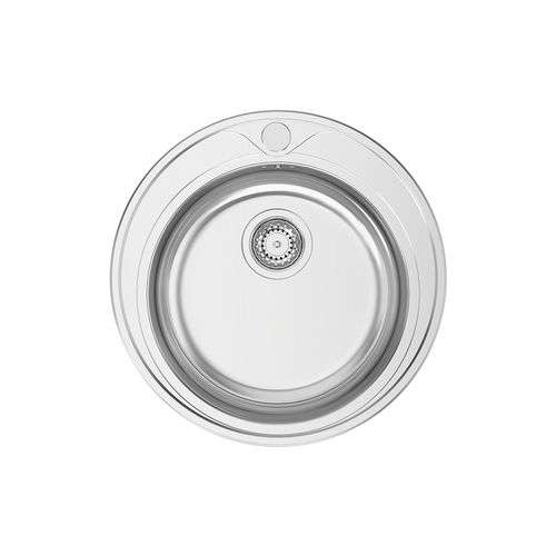Single-bowl kitchen sink - PIO REDONDO - RODI HOME – kitchen sinks and accessories - without drainboard / stainless steel / polished stainless steel