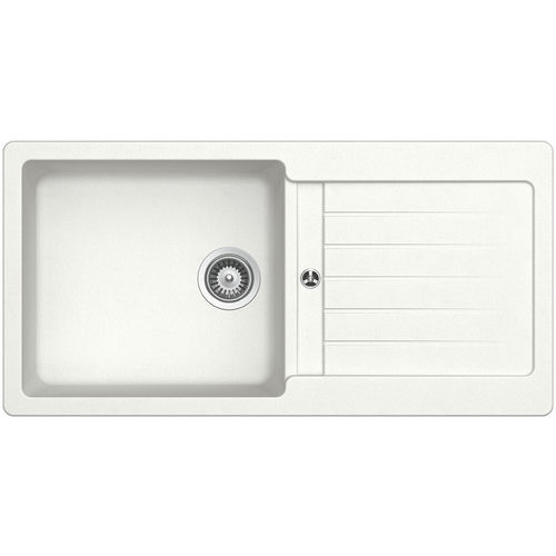 Single-bowl kitchen sink - 105 ALPINA - RODI HOME – kitchen sinks and accessories - with drainboard / composite / overmount