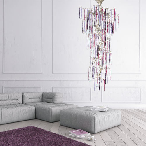Traditional chandelier - STALACTITE S - Serip - glass / bronze / waterfall