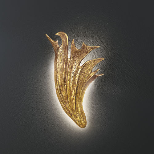 Traditional wall light - SQUAMA LARGE LEFT - Serip - indoor / aluminum / fixed