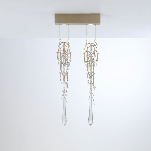 Pendant lamp - TWIN - Serip - metal / glass / contemporary