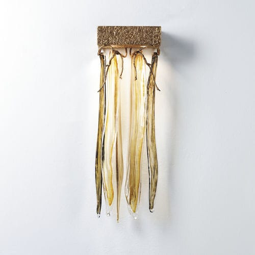 Traditional wall light - SEGMENTED DOUBLE - Serip - indoor / bronze / glass