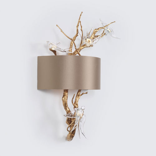 Contemporary wall light - HEDERA LARGE - Serip - indoor / bronze / glass