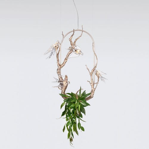 Pendant lamp - UTOPIA LARGE & NEST - Serip - bronze / glass / contemporary