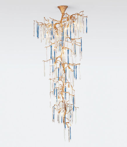 Traditional chandelier - STALACTITE M - Serip - glass / bronze / waterfall