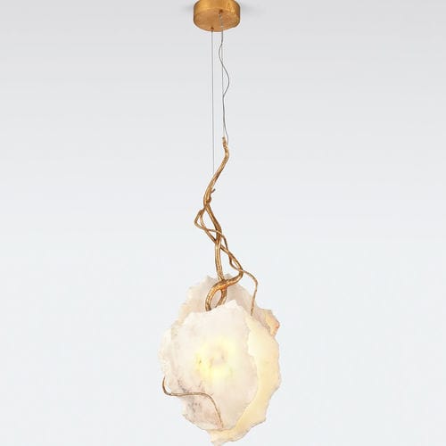 Pendant lamp - ORIGEM INNER CORE - Serip - bronze / stone / contemporary
