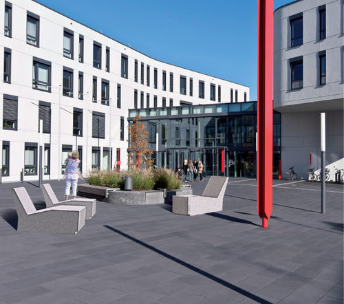 Engineered stone paver - VIA ROMANA® - QUARTZO DESIGN - matte / drive-over / pedestrian