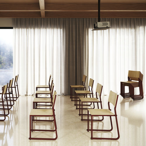 Industrial style visitor chair - GT01 - Infiniti - indoor / aluminium / plywood