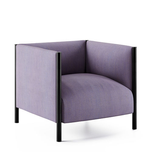 Contemporary armchair - WAFFLE ONE - Infiniti - fabric / with integrated electrical outlet / with power hub