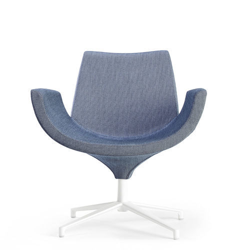 Leather armchair - BEETLE LOW BACK - Infiniti - fabric / polyurethane / eco-friendly