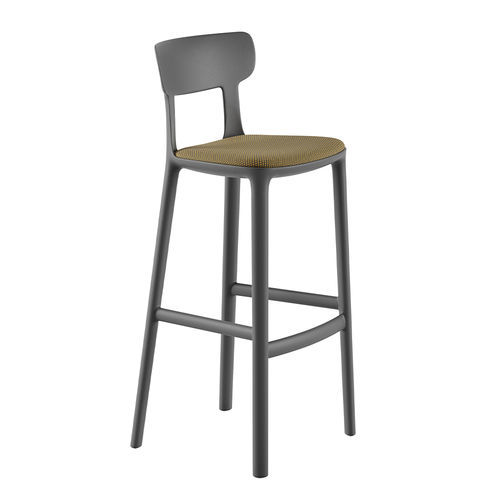 Contemporary bar stool - CANOVA - Infiniti - polypropylene / polypropylene base / 4-legged