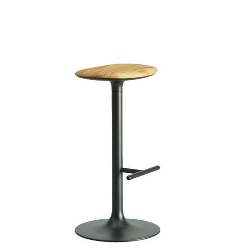 Minimalist design bar stool - FLINK - Infiniti - ash / central base / for office