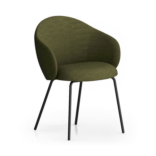 Contemporary armchair - VOLTA - Infiniti - fabric / steel / upholstered