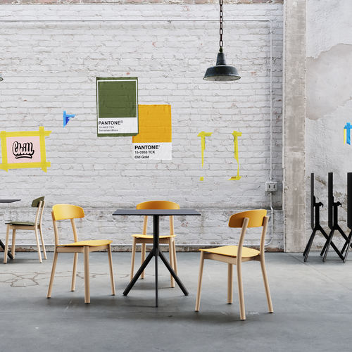 Organic design chair - FELUCA ORGANIC - Infiniti - indoor / polypropylene / ash