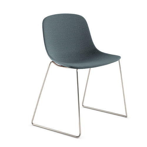 Contemporary chair - PURE LOOP - Infiniti - indoor / leather / fabric