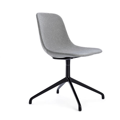 Contemporary chair - PURE LOOP - Infiniti - indoor / leather / fabric