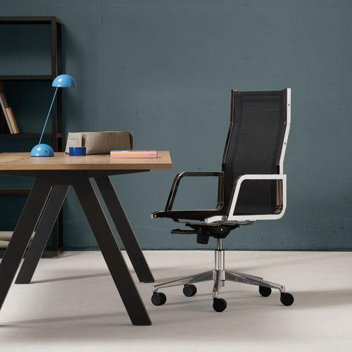 High back executive chair - WORD NET - Quinti. - contemporary / mesh / metal