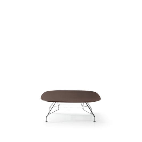Contemporary coffee table - MANTA - Quinti. - wooden / metal base / rectangular