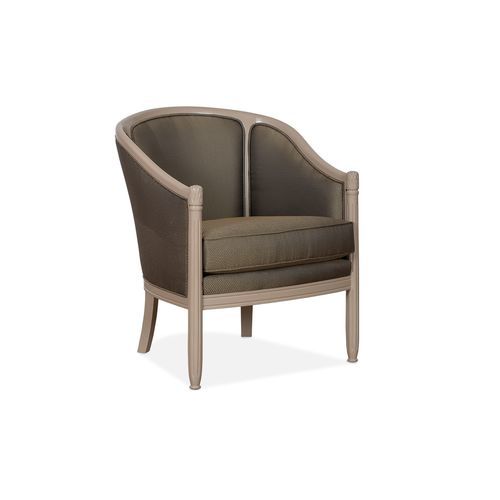 Traditional armchair - DALILA - AM LIVING - fabric / lacquered wood / with removable cushion