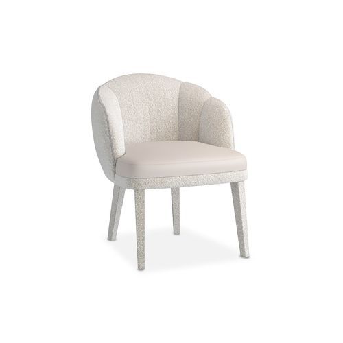 Contemporary chair - CARESS - AM LIVING - indoor / fabric / wooden base