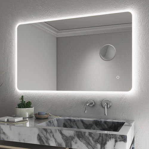Wall-mounted bathroom mirror - ETNA XL - BISELARTE - for hotel / for hotel room / for public space
