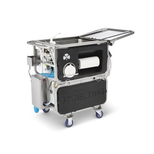 Cleaning trolley - CIPCART-2 - Vollrath - commercial / folding / stainless steel
