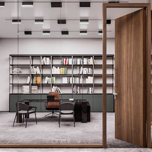 Removable partition - RITMICA® SOLID - DIVILUX - wooden / aluminum / commercial