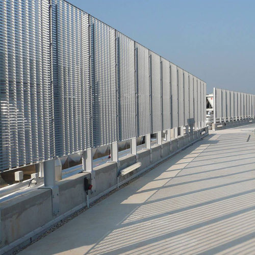 Metal grid fence - PRESS-LOCKED - JK TECHNIC - for public spaces / for sports fields / industrial