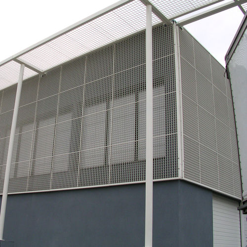 Facade grating - PRESS-LOCKED - JK TECHNIC - stainless steel / aluminum