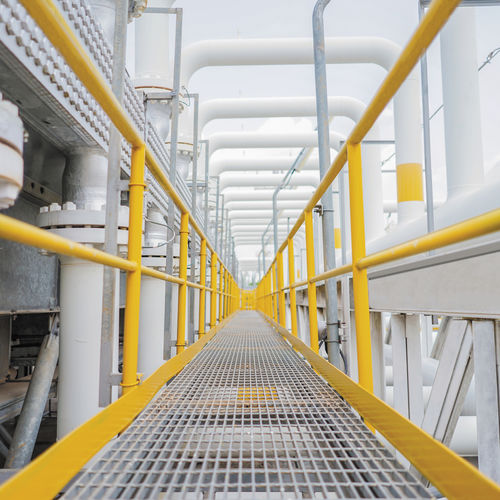 Galvanised steel grating - JK TECHNIC - steel / thermo-lacquered steel / for industrial flooring
