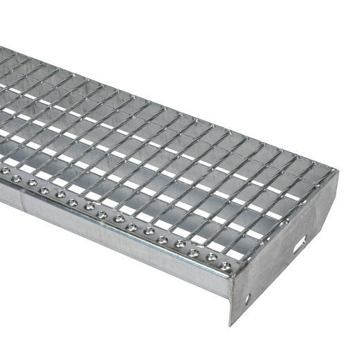 Electro-forged grating - PRESS-WELDED - JK TECHNIC - steel / for stair treads / non-slip