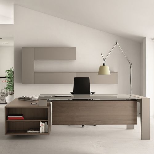 Executive desk - CLASS - UFFICIO DESIGN ITALIA - free-standing / contemporary / melamine