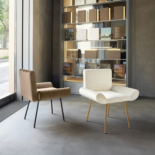 Contemporary chair - VANITY - UFFICIO DESIGN ITALIA - indoor / fabric / leather