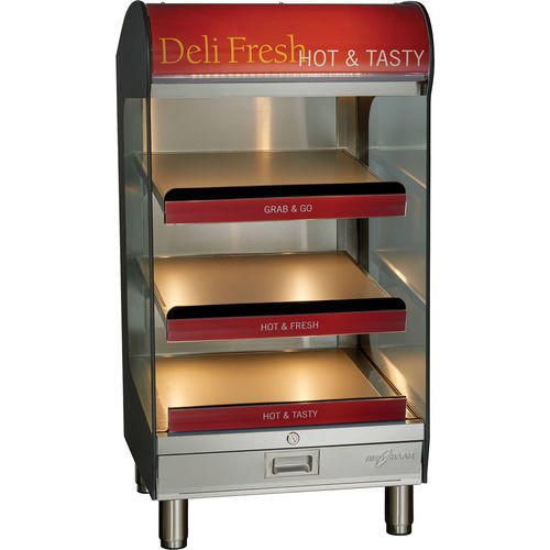 Food display rack - HSM-24/3S/T - Alto-Shaam - countertop / stainless steel / glass