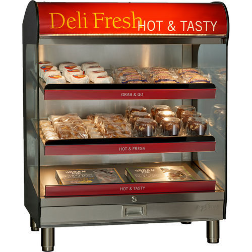 Food display rack - HSM-36/3S/T - Alto-Shaam - countertop / stainless steel / glass