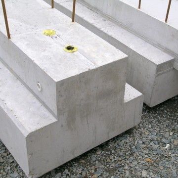 Precast concrete beam - concast - rectangular / edge / for flooring