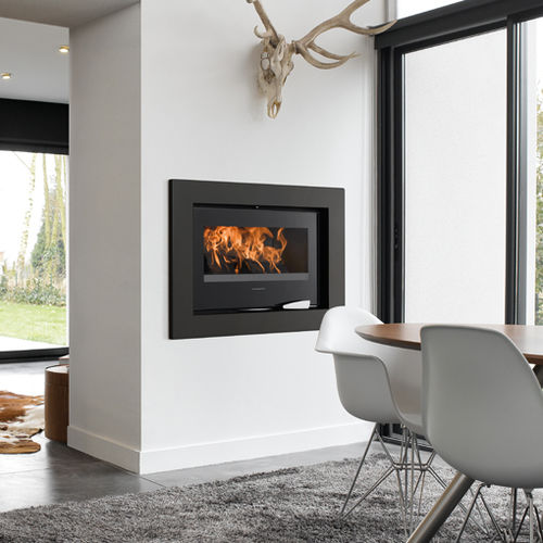 Contemporary fireplace surround - KARO - Richard le Droff - steel